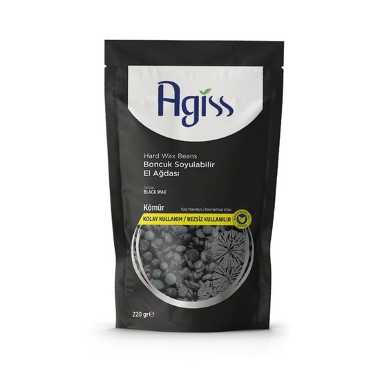 Agiss méhviasz alapú gyöngygyanta Carbon 220g visszazárható tasakban