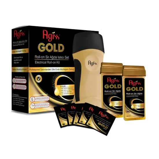 Agiss Gold Exclusive elektromos Gyantázószett
