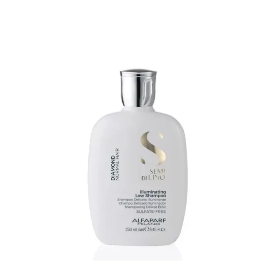 Alfaparf Semi Di Lino Moisture Diamond Illuminating Low Sampoo 250ml - kímélő sampon normál hajra