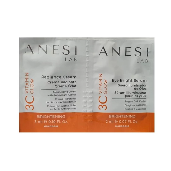 Anesi 3C Radiance Cream 1x3ml, Eye Bright Serum 1x2ml szemkörnyék ápoló