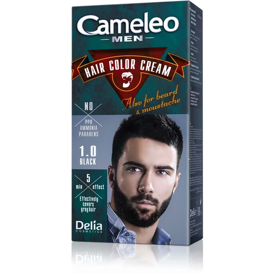 Cameleo Men Haj-, bajusz- és szakállfesték Fekete