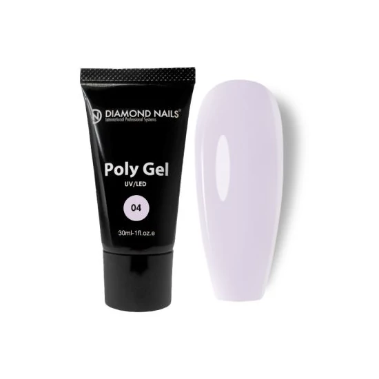  Diamond Nails Poly gel 04 Milky Violet 30ml HEMA- és TPO-mentes