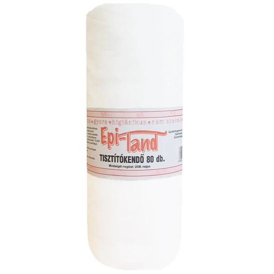 Epi-Land Tisztítókendő 27cmx40cm egyszerhasználatos 80db