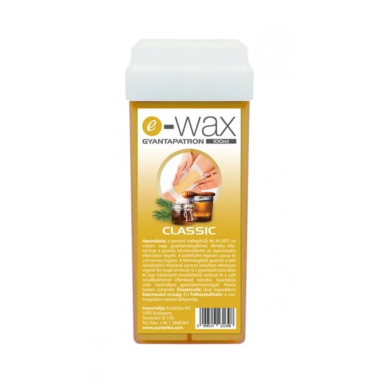 E-Wax Natur Gyantapatron széles görgőfejjel 100ml