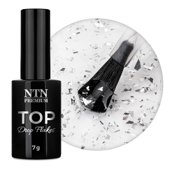 NTN Top Iron drop flakes Top gel fényzselé - 7g