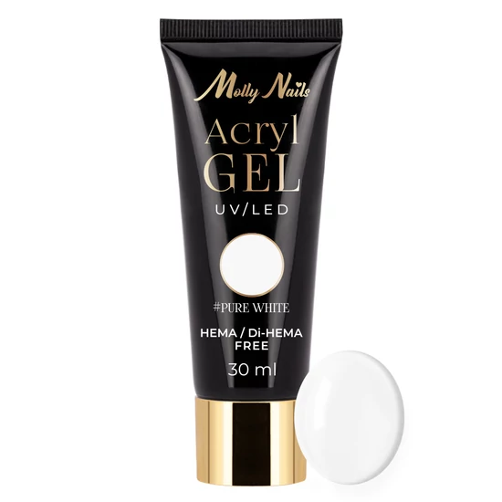 MollyLac Hybrid polyacryl gel - White 30ml