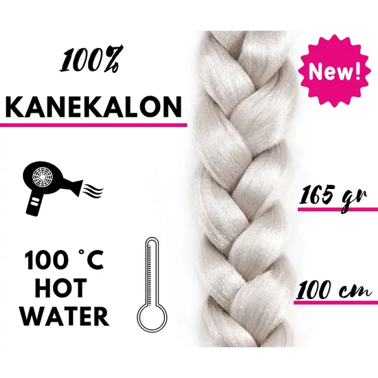 Afro szintetikus 100% kanekalon haj 165g - 60