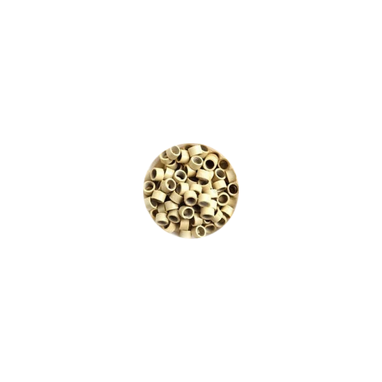 Mikrogyűrű szilikonnal 4,5mm hajhosszabbításhoz - szőke 100db