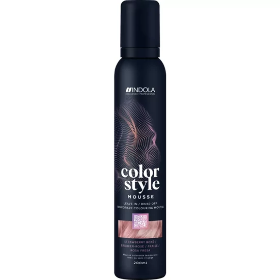 Indola Rózsaszín színező hab 200ml (Strawberry Rose)