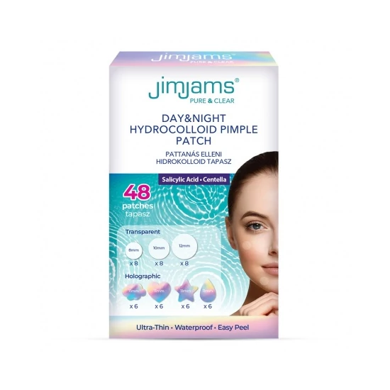 JimJams Pure & Clear Day&Night Pattanás elleni hidrokolloid tapasz 48db