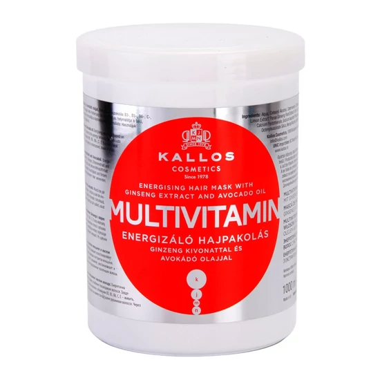 Kallos KJMN Multivitamin energetizáló hajpakolás 1000ml