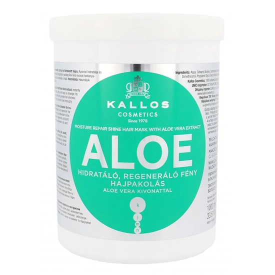 Kallos KJMN Aloe hidratáló hajpakolás 1000ml