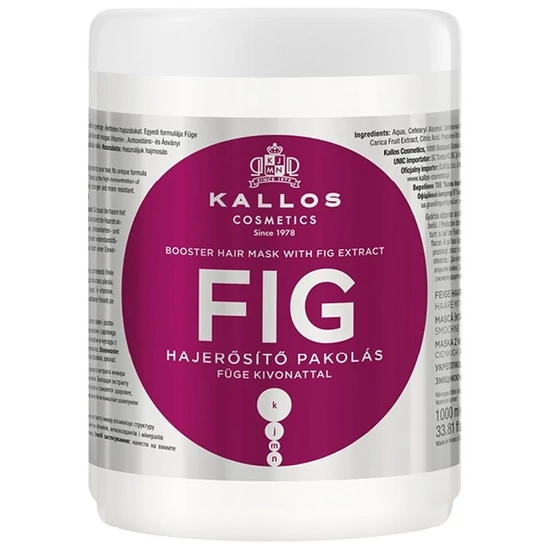 Kallos KJMN Füge hajerősítő hajpakolás 1000ml