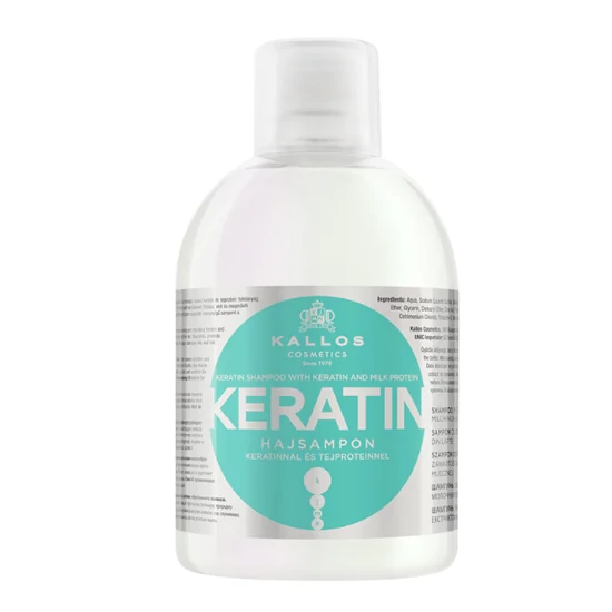 Kallos KJMN keratin sampon keratin-tejproteinnel 1000ml
