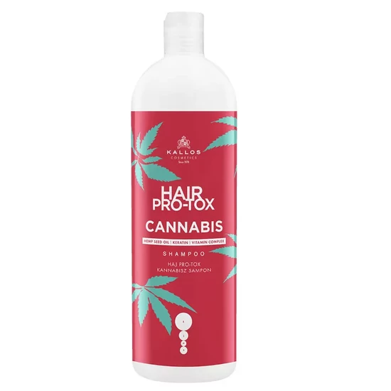 Kallos haj pro-tox cannabis sampon kendermagolajjal, keratinnal és vitamin komplex-szel 1000ml