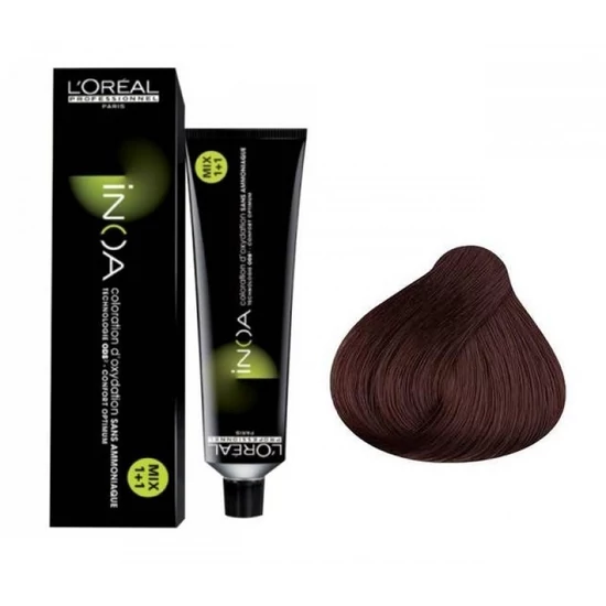 Loreal Inoa ammóniamentes hajfesték 60g 4-15