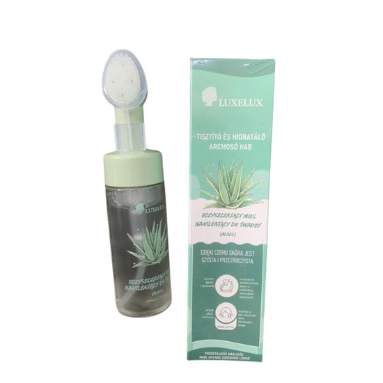 Luxelux Aloe Vera arctisztító hab kefével 150ml