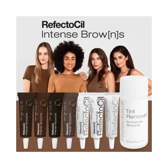 RefectoCil Intense Brow[n]s szemöldökszínező styling szett mini