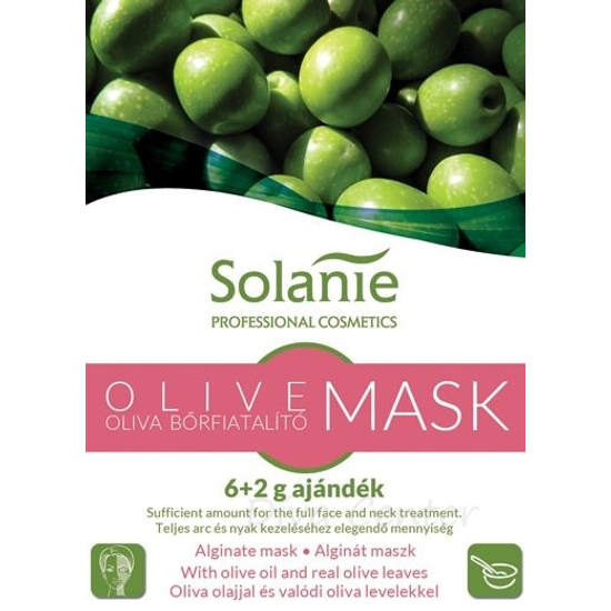 Solanie Alginát Oliva bőrfiatalító maszk 6g+2g