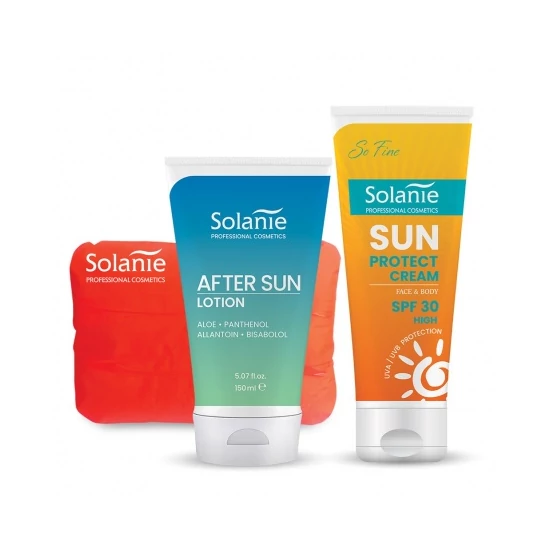 Solanie Sun Duo napozó szett SPF30 + ajándék strandpárna