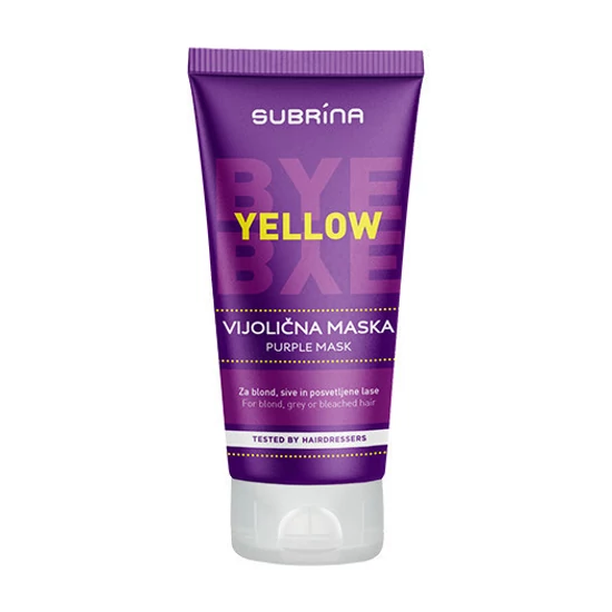 Subrina BYE BYE Yellow Maszk 150ml hajpakolás sárgulás ellen