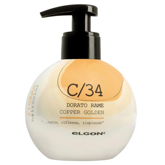 Elgon I-CARE színező kondícionáló C34 réz arany 200ml