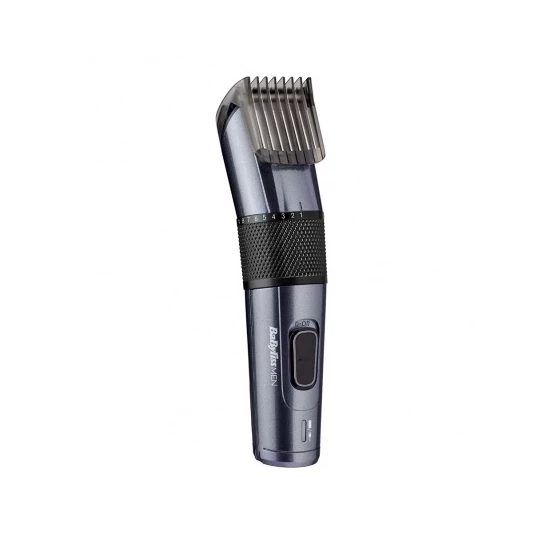 BaByliss Vezeték/vezeték nélküli hajvágó, titánium pengékkel, szürke-fekete kivitel