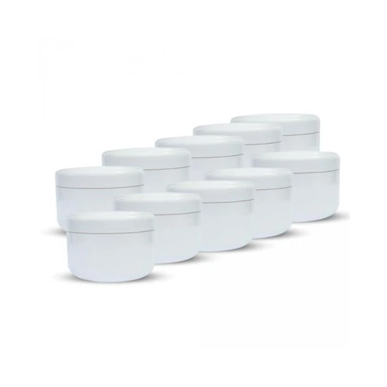 Műanyag tégely 30ml fehér 10db