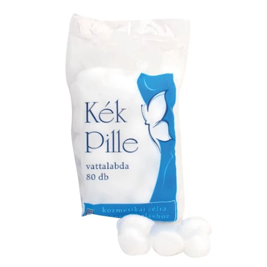 Kék pille vattalabda 80db