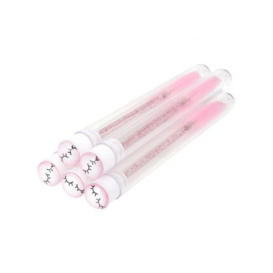 Long Lashes szempillafésű műanyag tartóban-rózsaszín 1db