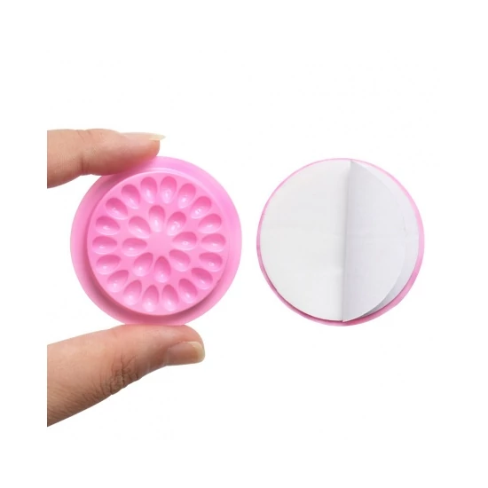 Long Lashes öntapadós ragasztótartó virág - rózsaszín, 5db