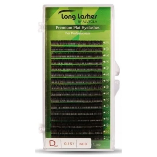 Long Lashes Flat pilla D / 0,15 - MIX