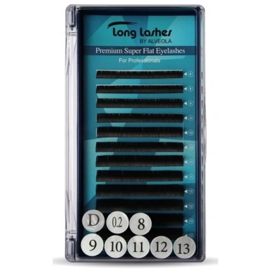 Long Lashes Premium Super Flat Pilla D/ 0,20-MIX