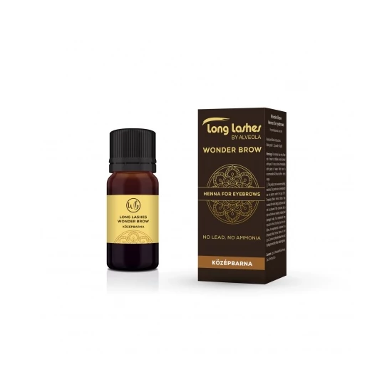 Long Lashes WonderBrow Henna szemöldökfesték - Középbarna 4g