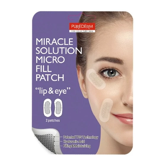 PureDerm Micro tapasz feltöltő - Miracle Solutin - Száj- és szemkörnyékre 2db