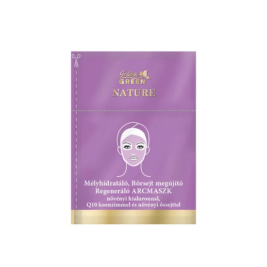 Golden Green Nature Mélyhidratáló, bőrsejtaktiváló, regeneráló arcmaszk tabletta és aktiváló szérum