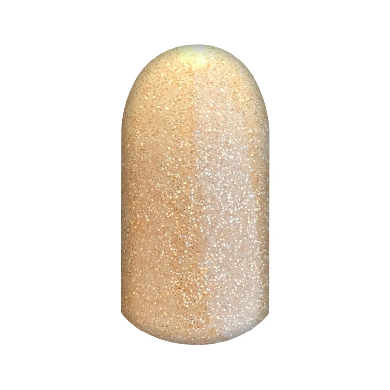 Diamond Nails Gél Lakk - Fixálásmentes fedő gél lakk - arany csillámos 7ml