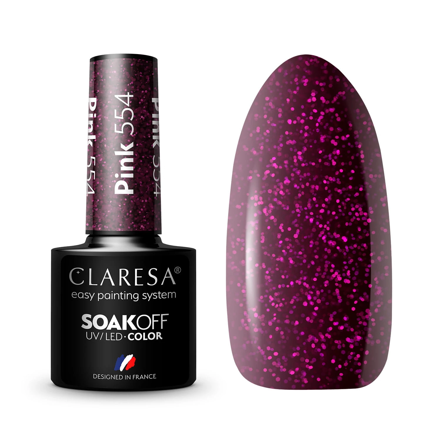 Claresa Pink 554 gél lakk 5g