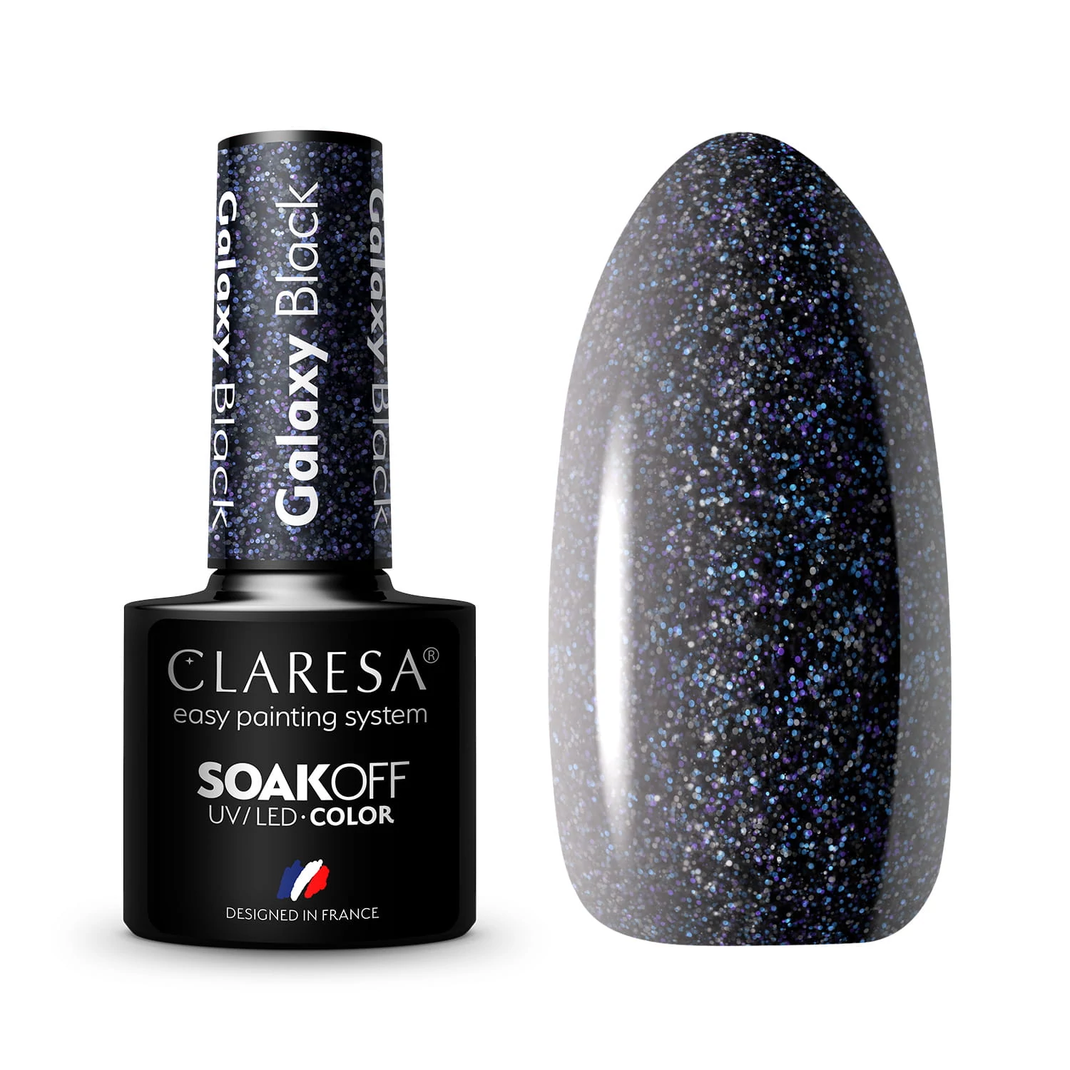 Claresa Galaxy Black gél lakk 5g