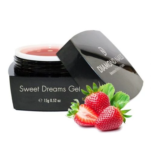 Diamond Nails Sweet dreams clear építőzselé 15g - Eper illatú