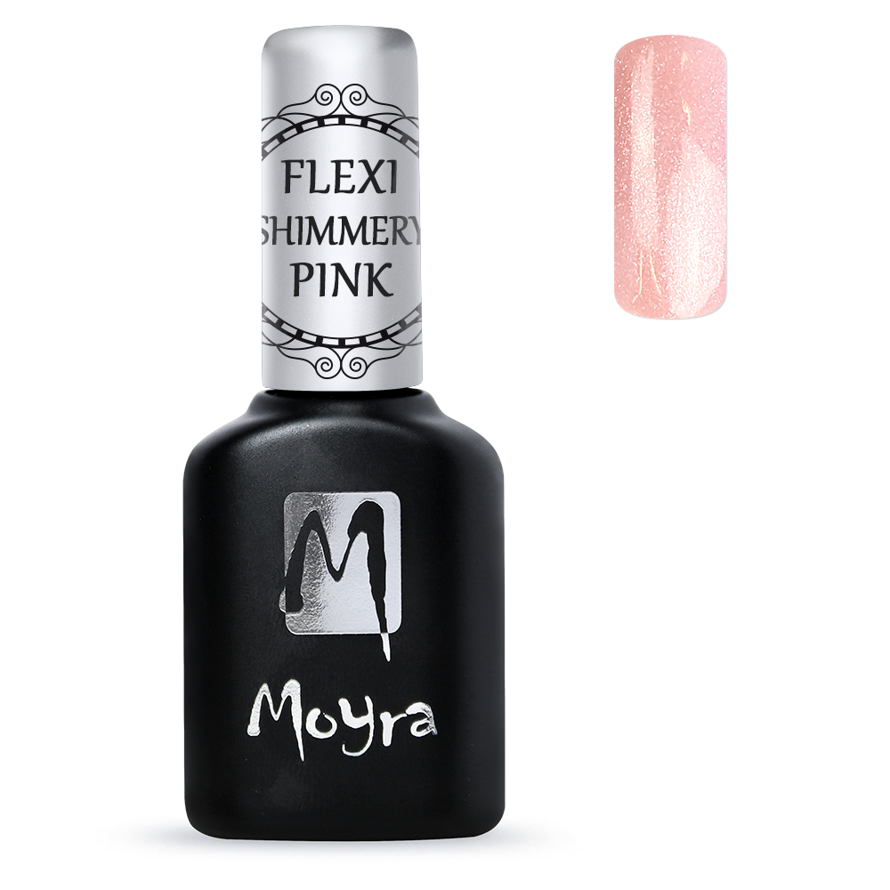 Moyra Lakkzselé Flexi Base – Shimmery Pink