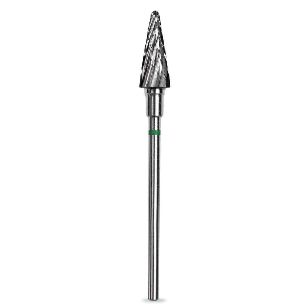 Moyra Staleks CONE Karbid csiszolófej kúp, durva (ZÖLD) 6mm/14mm