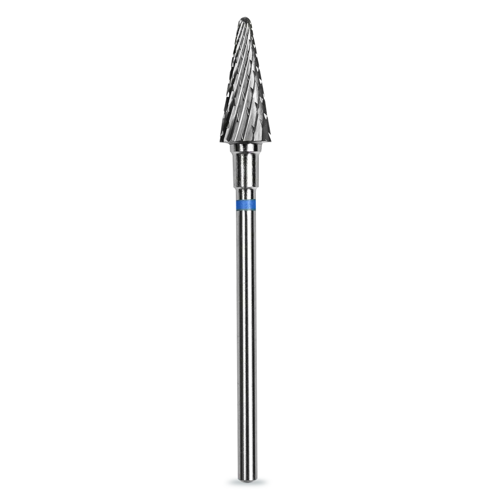 Moyra Staleks CONE Karbid csiszolófej kúp, közepes (KÉK) 6mm/14mm