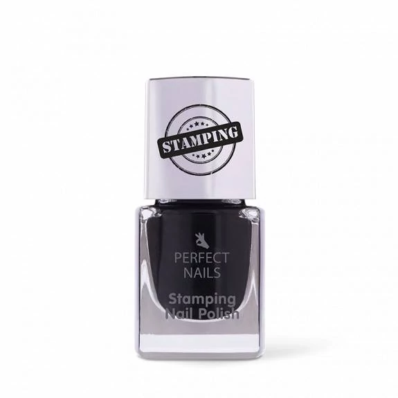 Perfect Nails Nyomdalakk 001 - Fekete