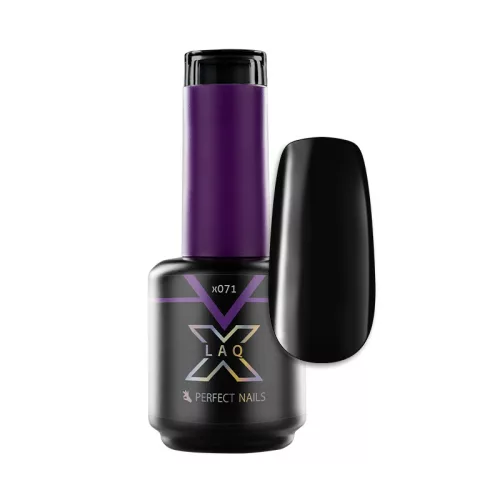 Perfect Nails LacGel LaQ X Gél Lakk 15ml - Black X071