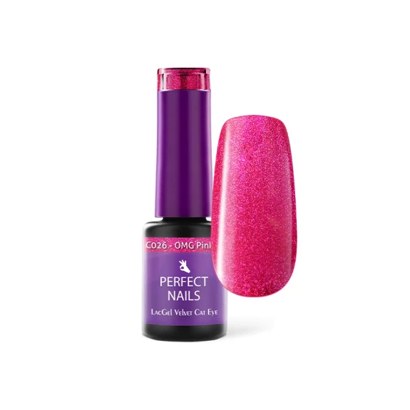 Perfect Nails Lacgel Cat Eye C026 4ml Gél Lakk - OMG Pink - Hypnotic Cat Eye