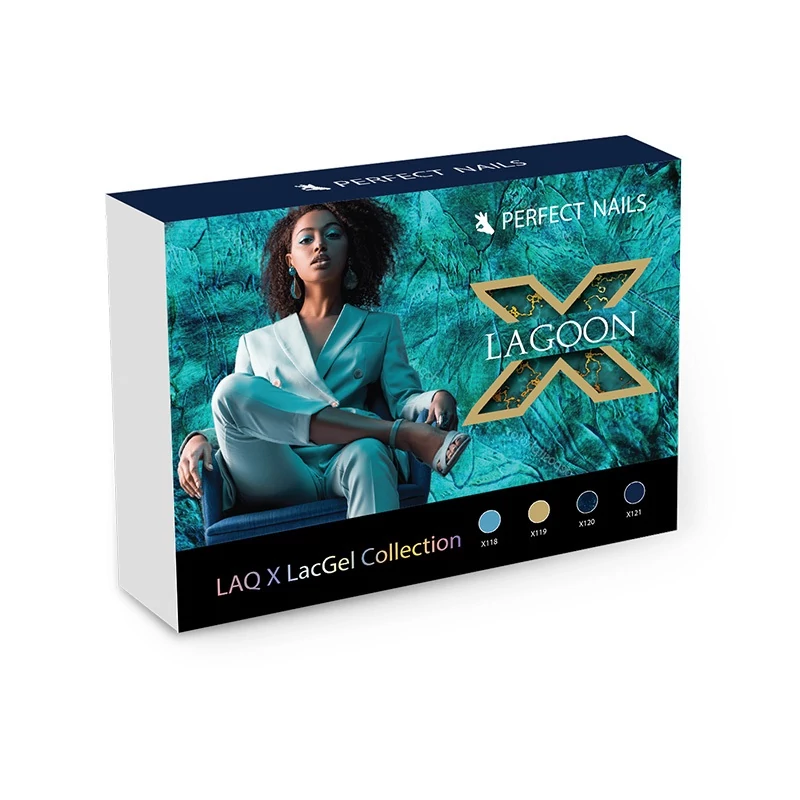 Perfect Nails LacGel LaQ X - Lagoon Gél Lakk Szett 4*4ml