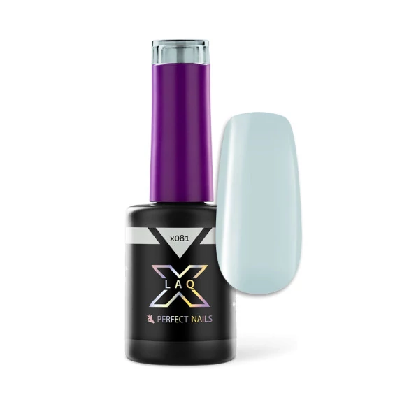 Perfect Nails LacGel LaQ X Gél Lakk 8ml - Whisper Blue X081 - Porcelain