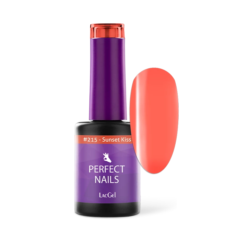 Perfect Nails LacGel 215 Gél Lakk 8ml - Sunset Kiss - Tropical Chaos