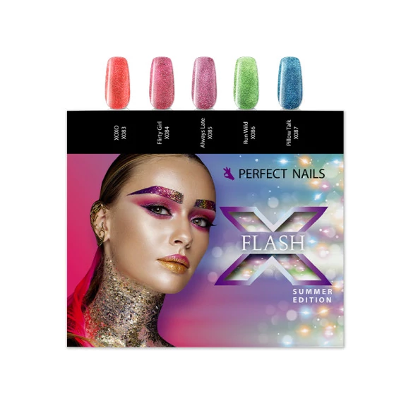 Perfect Nails LacGel LAQ X Flash Summer Edition Gél Lakk szett színpaletta